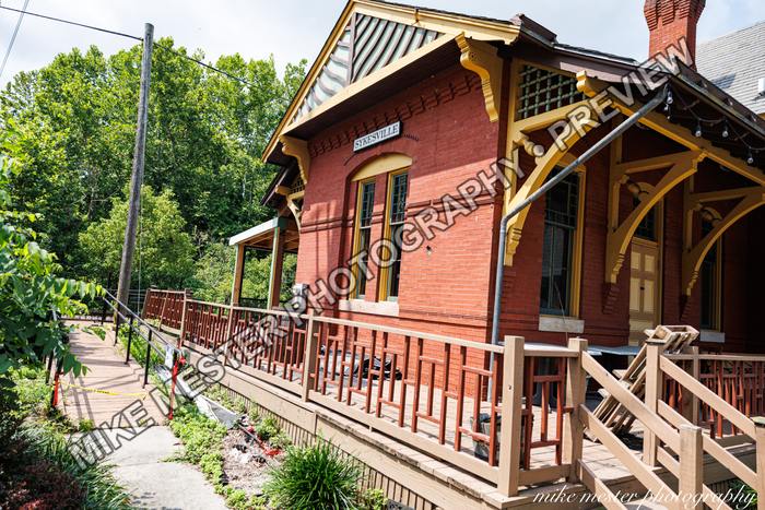 Protected preview of Brick Station in Summer, an original Mike Mester photograph
