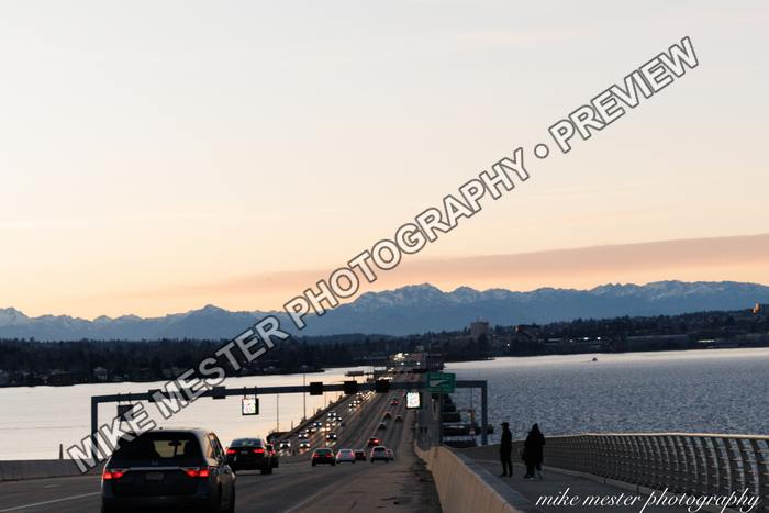 Protected preview of Mountains Beyond the Waterfront, an original Mike Mester photograph