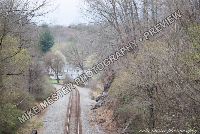 Protected preview of Rail Line Through the Valley, an original Mike Mester photograph